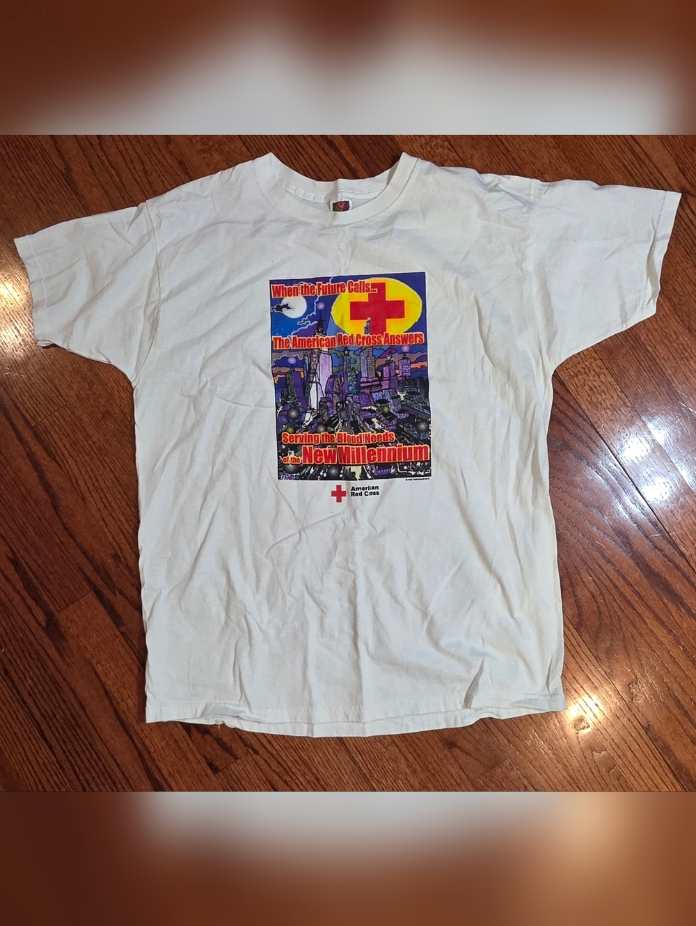 Vtg. American Red Cross "Blood Drive for the Millennium" t-shirt from 2000